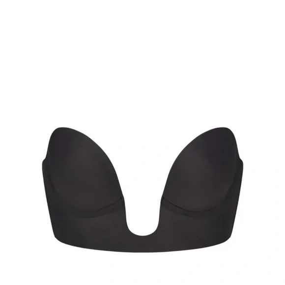 NWT SKIMS (B24) Deep Plunge Shape wear Bra Black Size L onyx - Picture 4 of 7